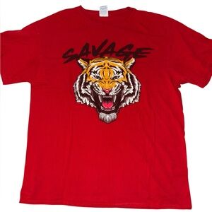 Savage Red Graphic T-Shirt